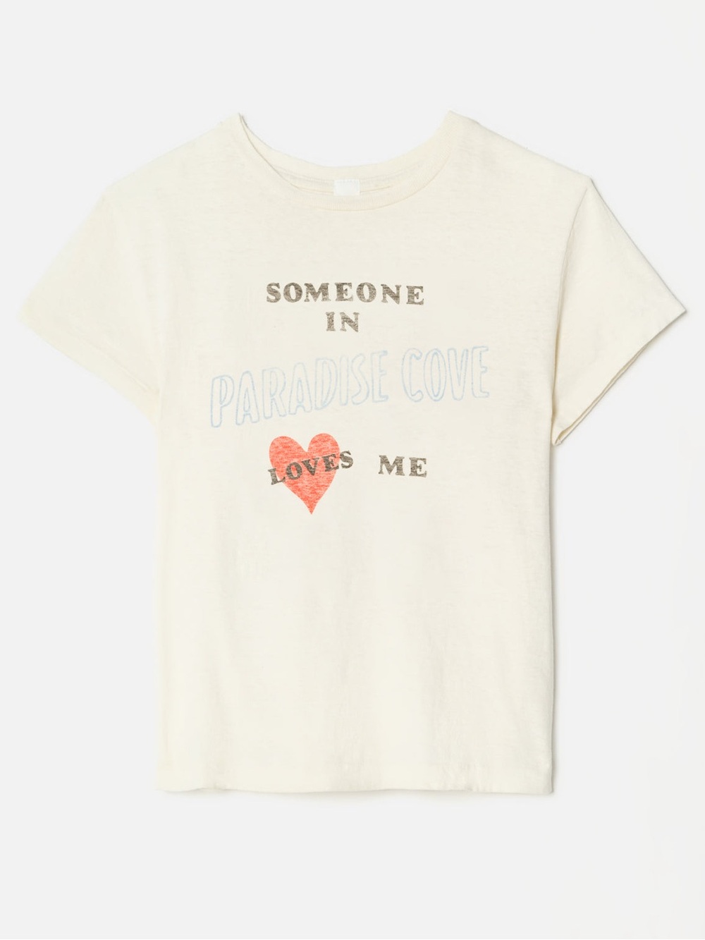Re/Done Classic "SOMEONE LOVES ME" Tee Someone in Paradise Cove Loves Me